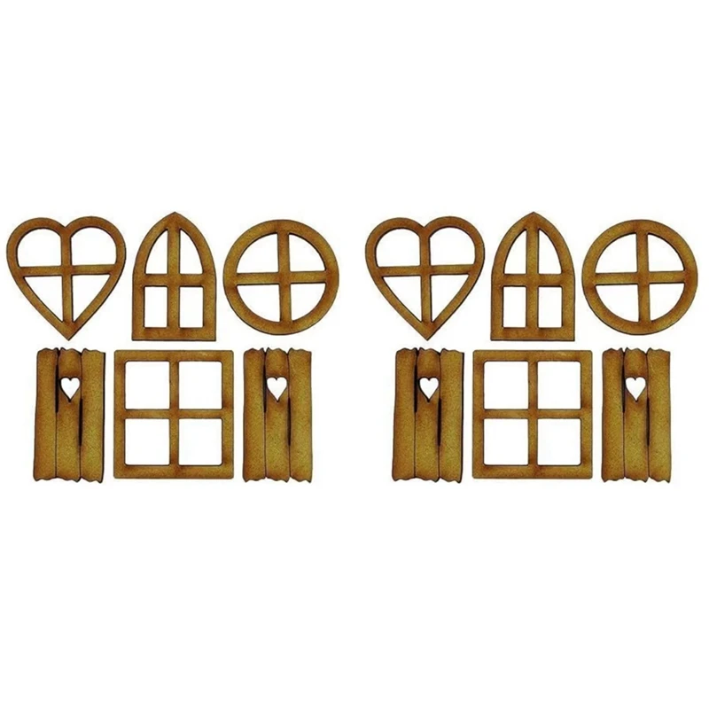 Деревянная сказочная садовая дверь миниатюрные садовые здания скульптуры и