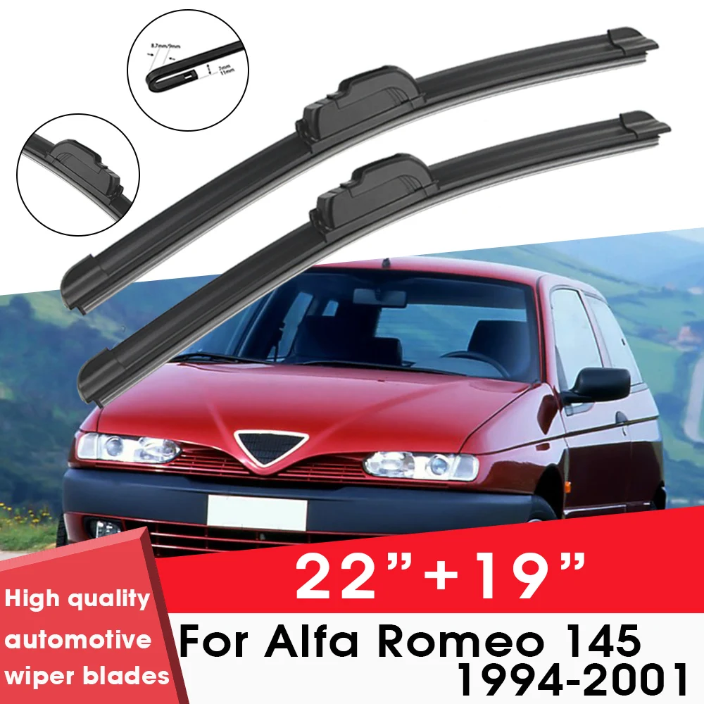 

BEMOST Car Wiper Blades Front Window Windshield Rubber Refill Wiper For Alfa Romeo 145 1994-2001 22"+19" Car Accessories