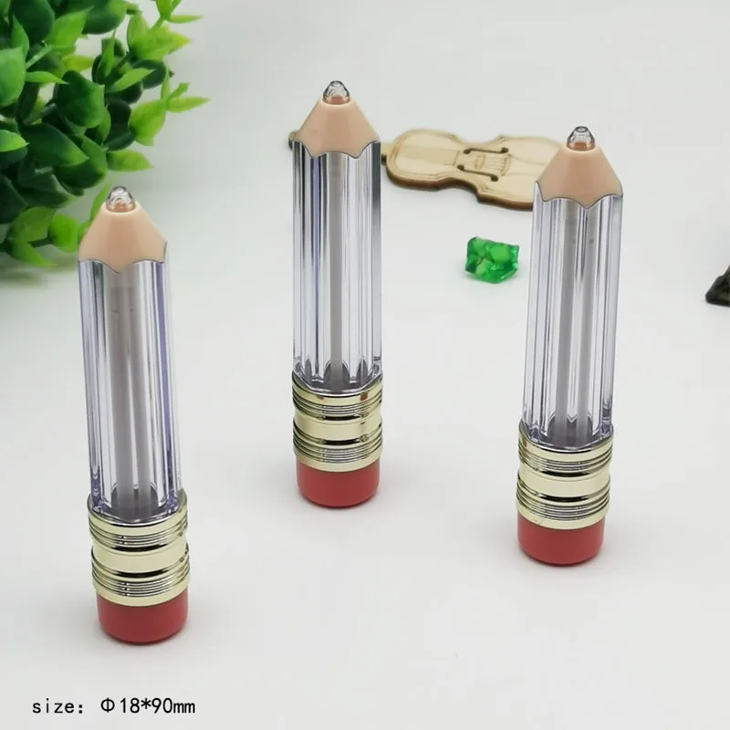 

30pcs 5ml Empty Lip Gloss Tube Container Clear Lip Balm Tubes Pencil Shape Lipstick Refillable Bottles Lipgloss Packing Bottles