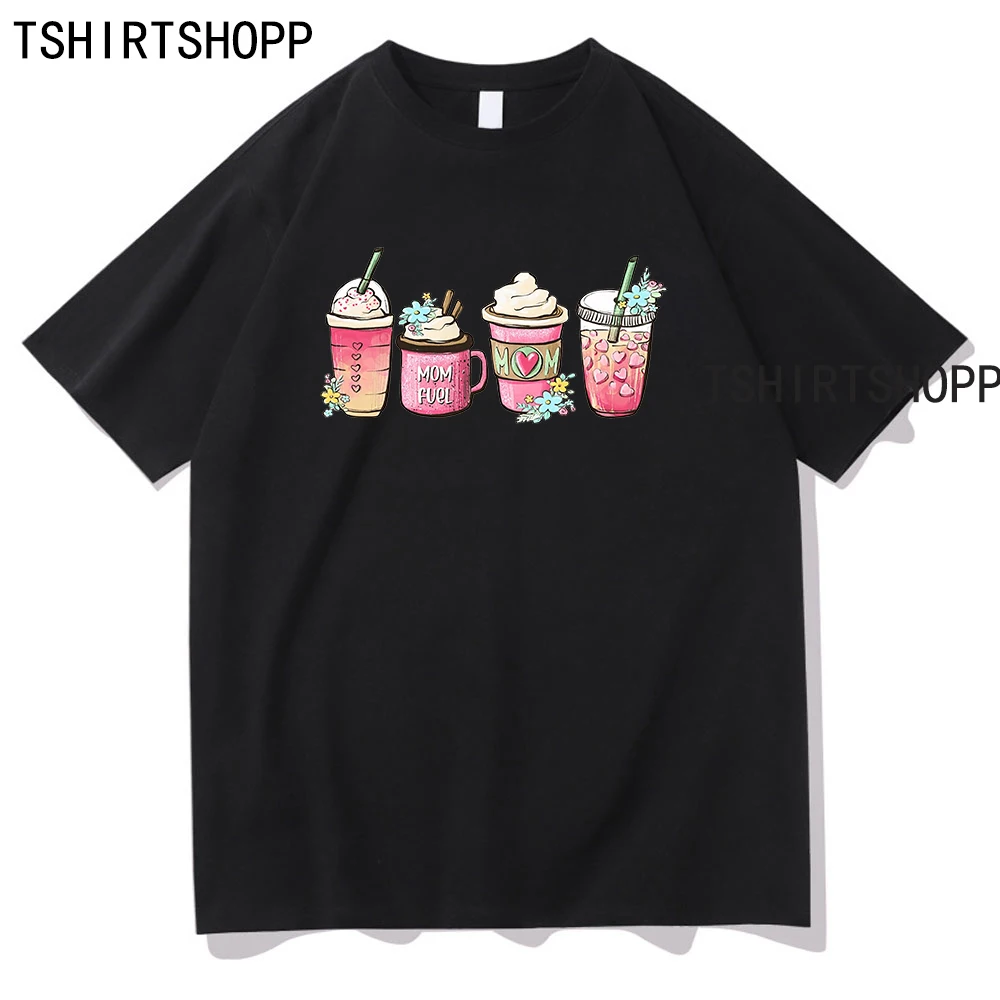 

Футболка женская хлопковая с коротким рукавом, милая одежда на день матери, топ в винтажном стиле Харадзюку, на лето