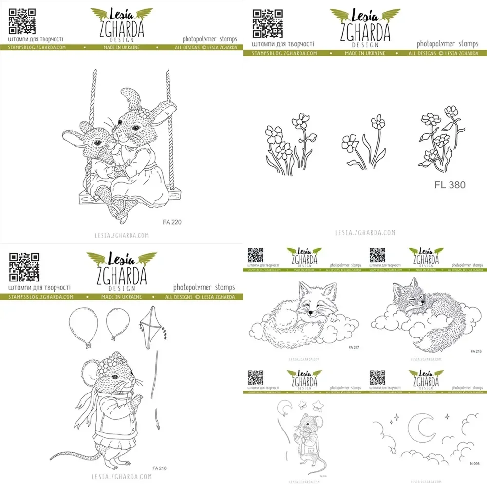 Кролики на качелях прозрачные силиконовые штампы печать для DIY скрапбукинга