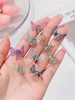 10pcsset women girls cute butterfly shape small hair claws ponytail sweet decorate hair clips hairpins fashion hair accessories