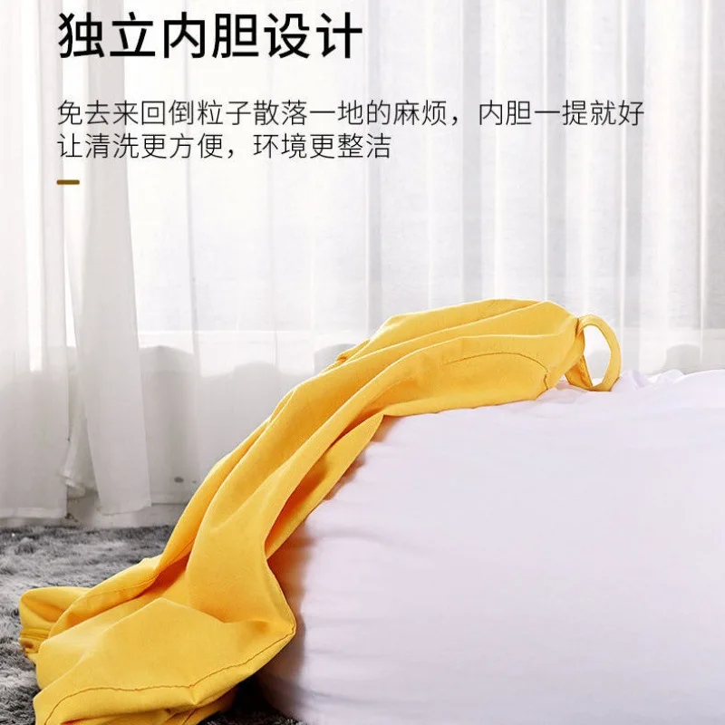 Моющаяся льняная Подушка-мешок стул мягкий пуф пуфик мешок для дивана из