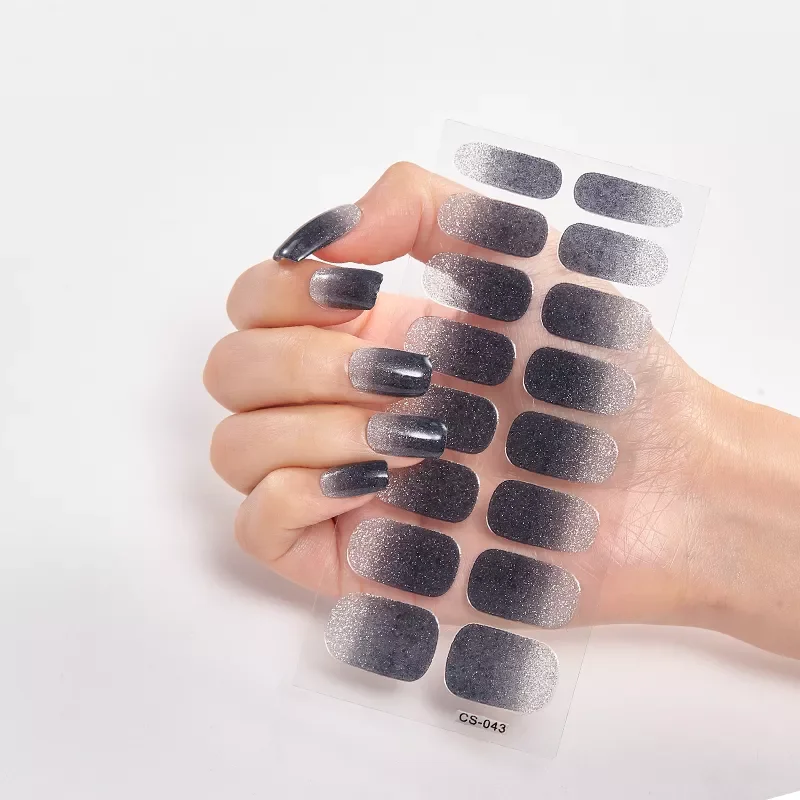 

NEW IN Nail Polish Nail Decoration Nail Wraps DIY Powder Sequins Glitter Series Self Adhesive Nail Sticker Nail Sticker set