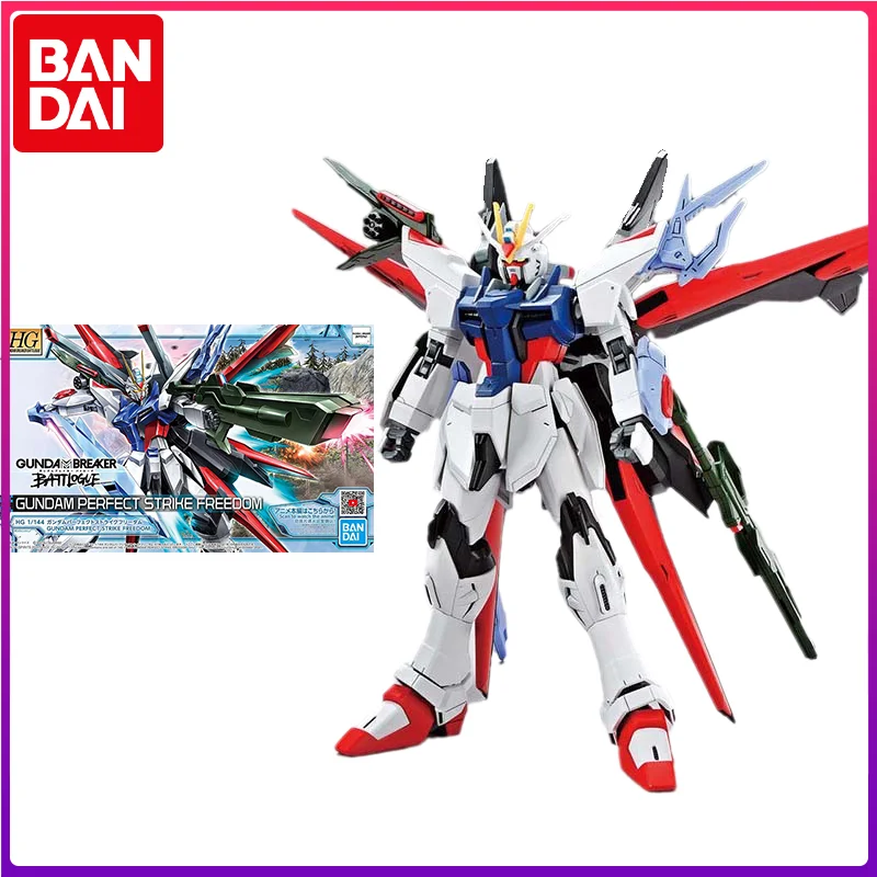 

Bandai Genuine Gundam Model Kit Anime Figure HG1/144 GUNDAM PERFECT STRIKE FREEDOM Action Figures Collectible Toys Gifts for Kid