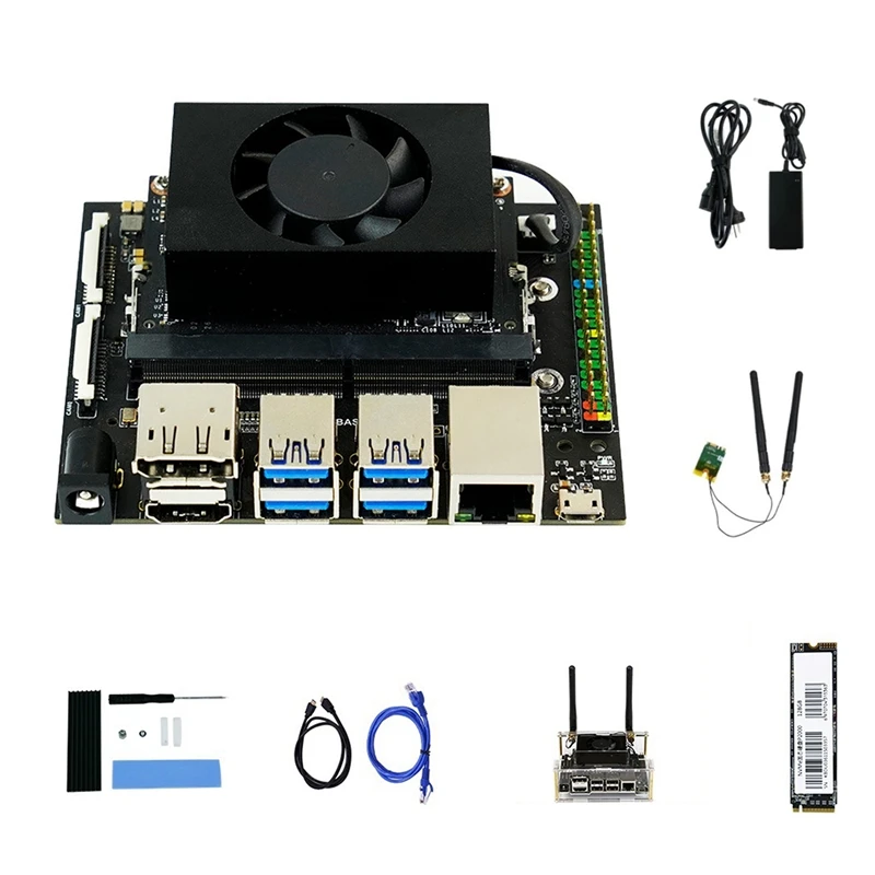 

For Jetson TX2 NX Developer Board Base Kit AI Motherboard Linux DIY Electronic Kit For Programming Learner(US Plug)