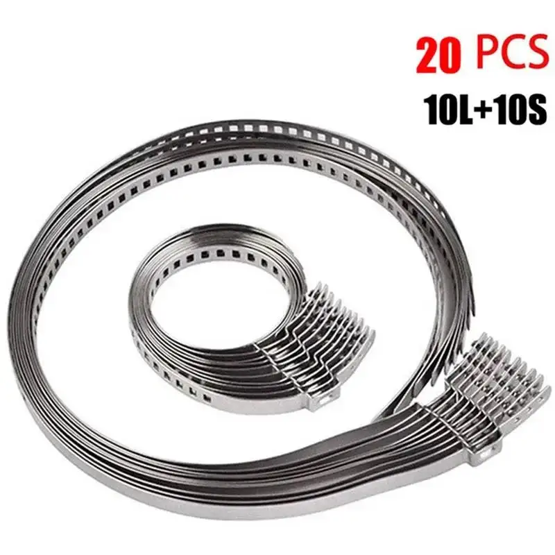 

Нержавеющая сталь 10/20 шт. Регулируемый комплект обжимных зажимов для шРУСа оси 31- 41 мм 70-125 мм