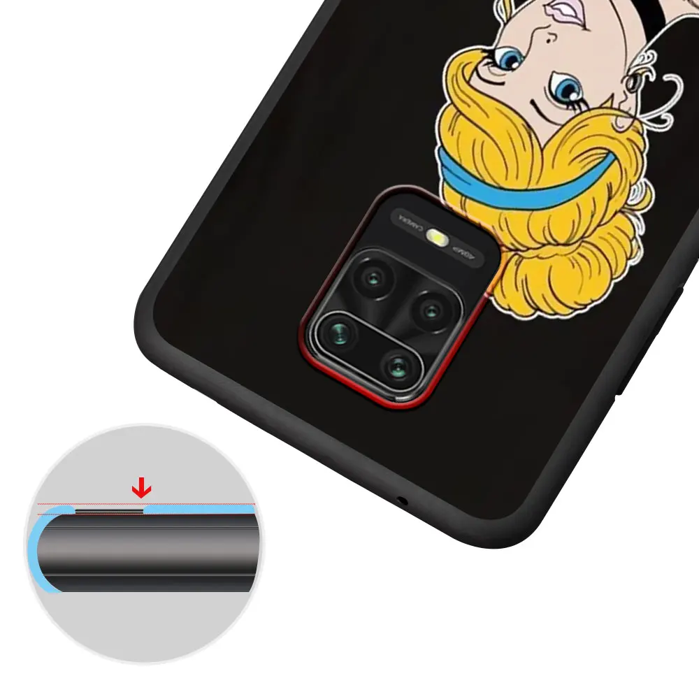 Чехол с тату-девушкой и принцессой для Xiaomi Redmi Note 10 8 8T 9 10S 11S 11 7 12 12S 11E 13 Pro Plus мягкий