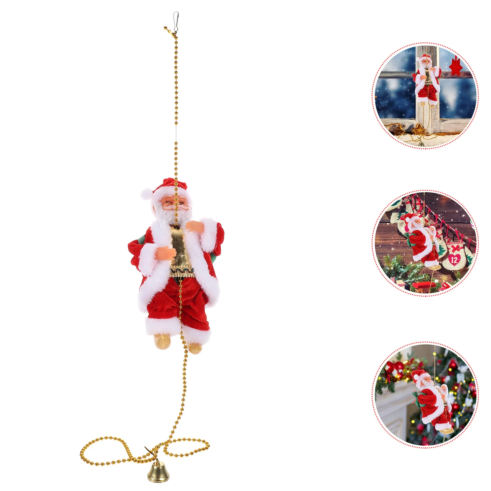 

Photography Prop Christmas Santa Decorations Decorate Xmas Party Decors Adornment For Fabric Climbing Claus Elder