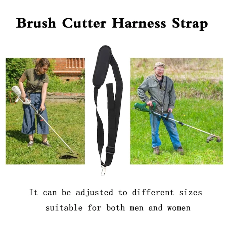 

Adjustable Trimmer Single Shoulder Pad Strap Nylon Strimmer Shoulder Harness Strap Quick Release for Brush Cutter