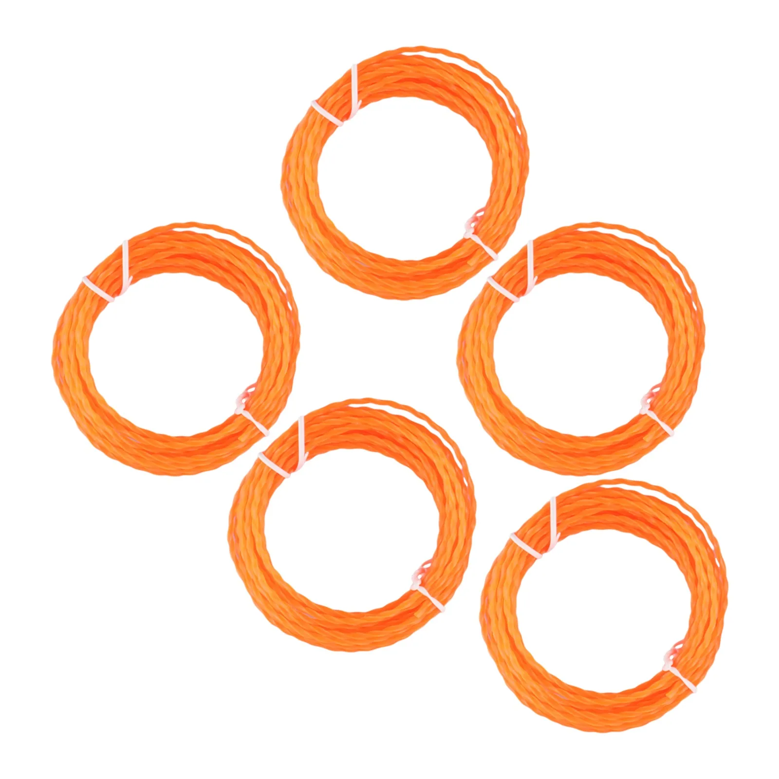 5 шт. леска для триммера травы садовая нейлоновая спиральная кусторез веревка