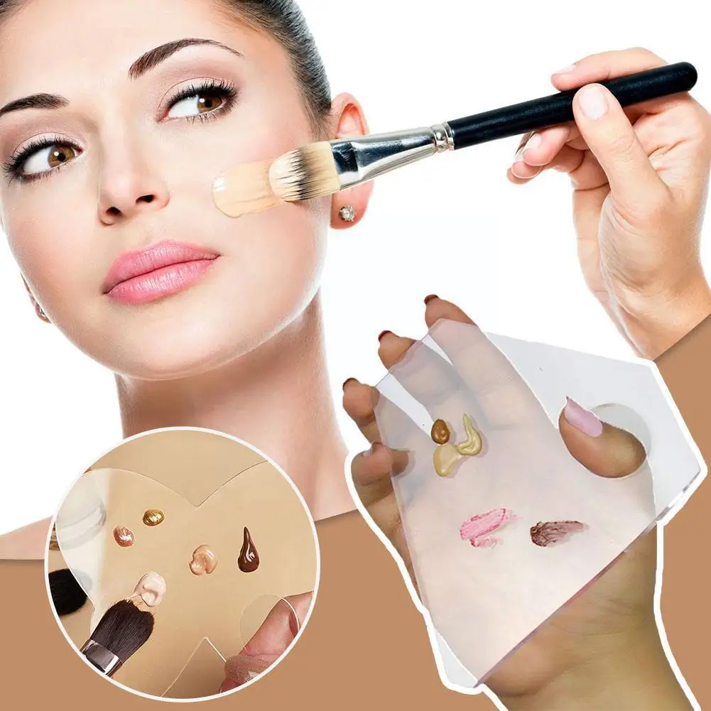 

Acrylic Makeup Palette Spatula Liquid Foundation Eye Pigments Shadow Beauty Tools Nail Cosmetic Cream Mixing Art Manual F6R9