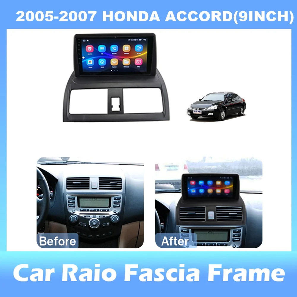 

9-inch 2din Car Radio Dashboard For HONDA ACCORD 2005-2007 Stereo Panel, For Teyes Car Panel With Dual Din CD DVD Frame