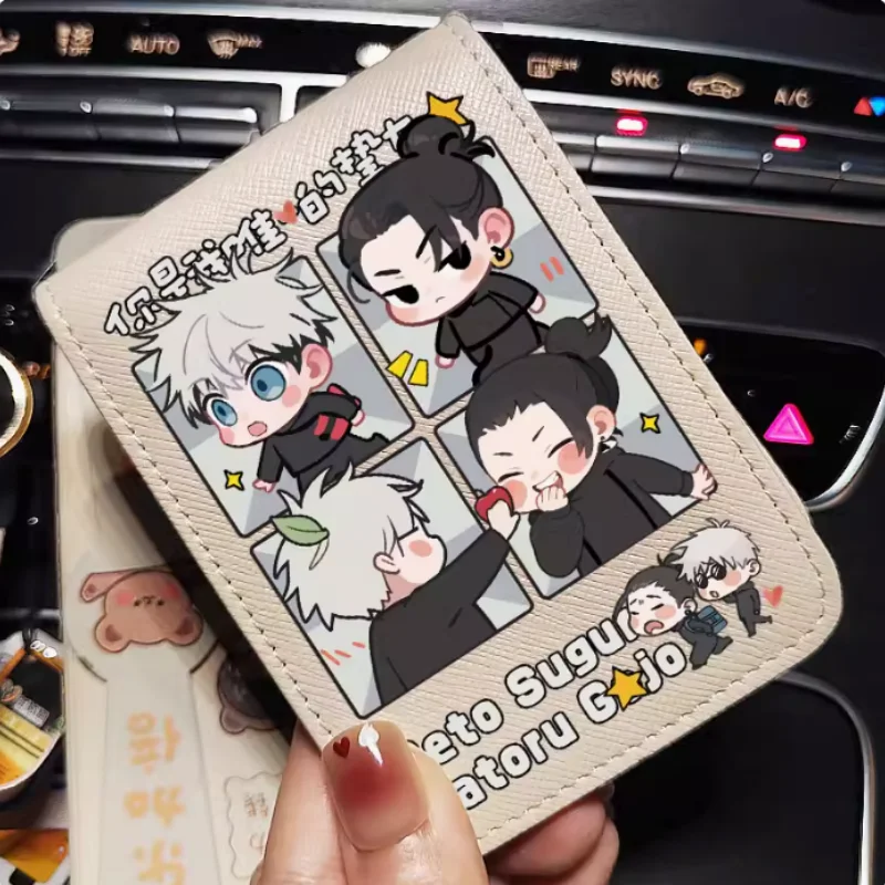 Geto Suguru juютсу Kaisen аниме Satoru Gojo Мультяшные модные кошельки PU кошелек держатель для