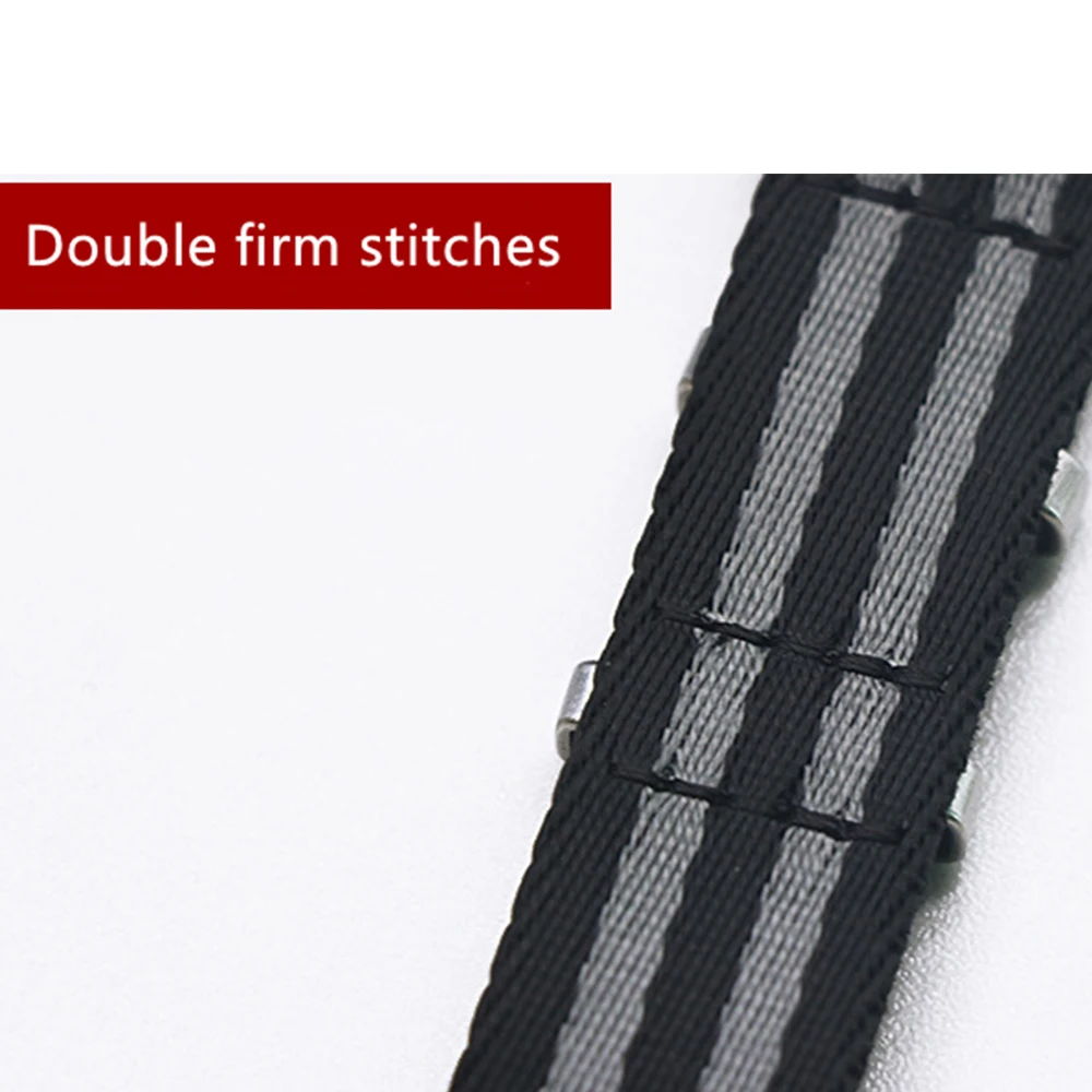 Heimdallr Nylon Canvas NATO Strap 18mm 20mm 22mm Zulu Band 304 Stainless Steel Buckle Men Replacement Bracelet Watch  for Omega