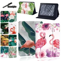 tablet stand case for kindle paperwhite 511th1234kindle 8thkindle 10th flamingo print pu leather flip protective cover