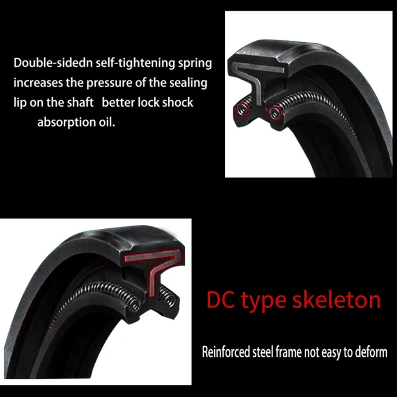 Комплект уплотнений и пылезащитных крышек для передней вилки мотоцикла 4 шт.