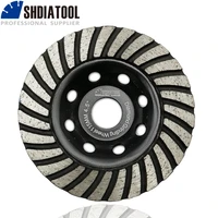 shdiatool 1pc 115mm diamond turbo row grinding cup wheel concrete masonry and some other construction mater 4 5 grinding disc