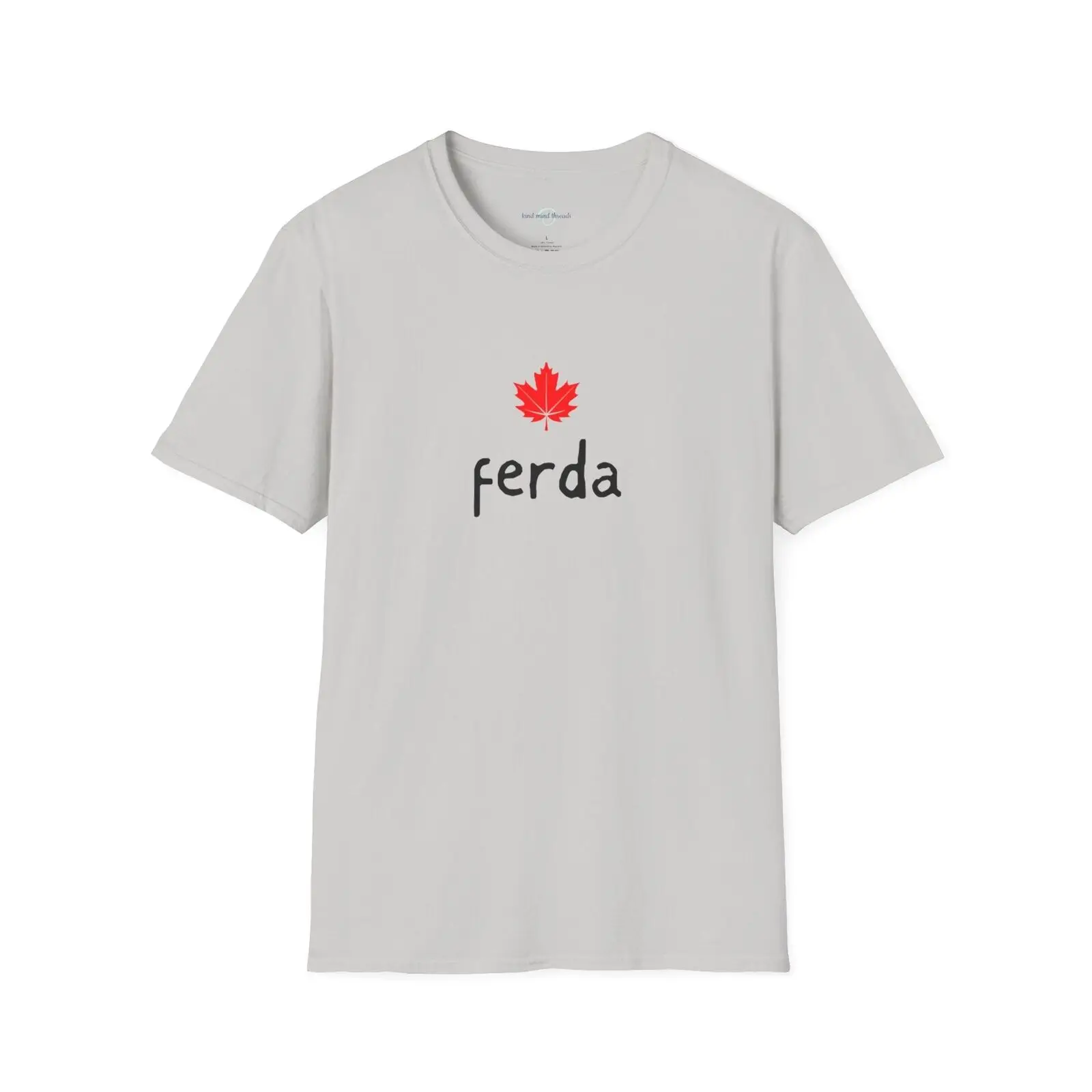 Мягкая футболка с надписью Ferda