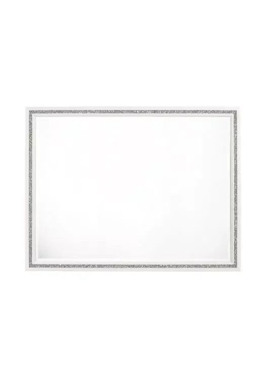 

46"L x 35"H Mirror White Finish Minimalist And Modern Home Furniture Bedroom Furniture Dressers Mirrors Decorative Mirrors