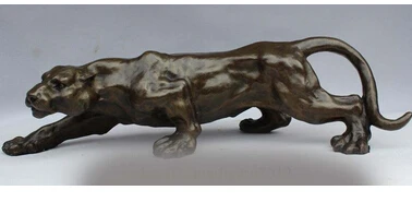 

China cobre bronce escultura del hogar auspicioso del guepardo del leopardo estatua copper decoration bronze factory Pure Brass