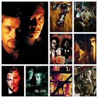diy se7en movie art diamond painting accessories classic film cross stitch embroidery picture mosaic craft full drill home decor