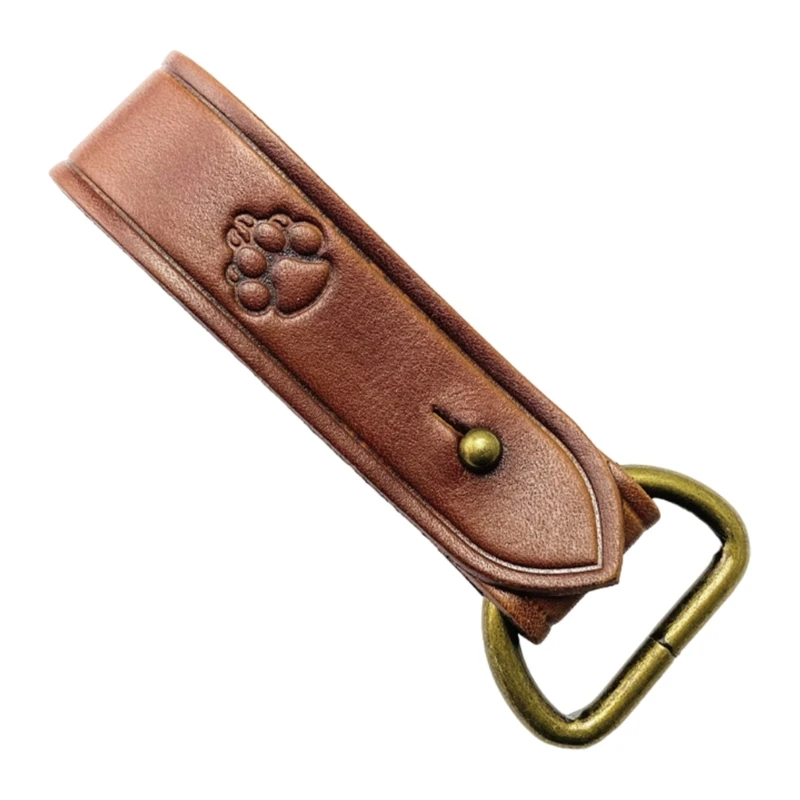 A9LD Пряжка для ремня с D-образными кольцами Кожаный держатель кожаный крючок