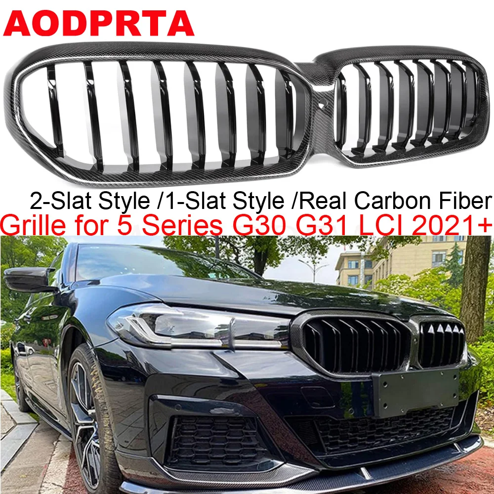 Передний бампер из углеродного волокна решетка радиатора капюшон для BMW 5 серии G30