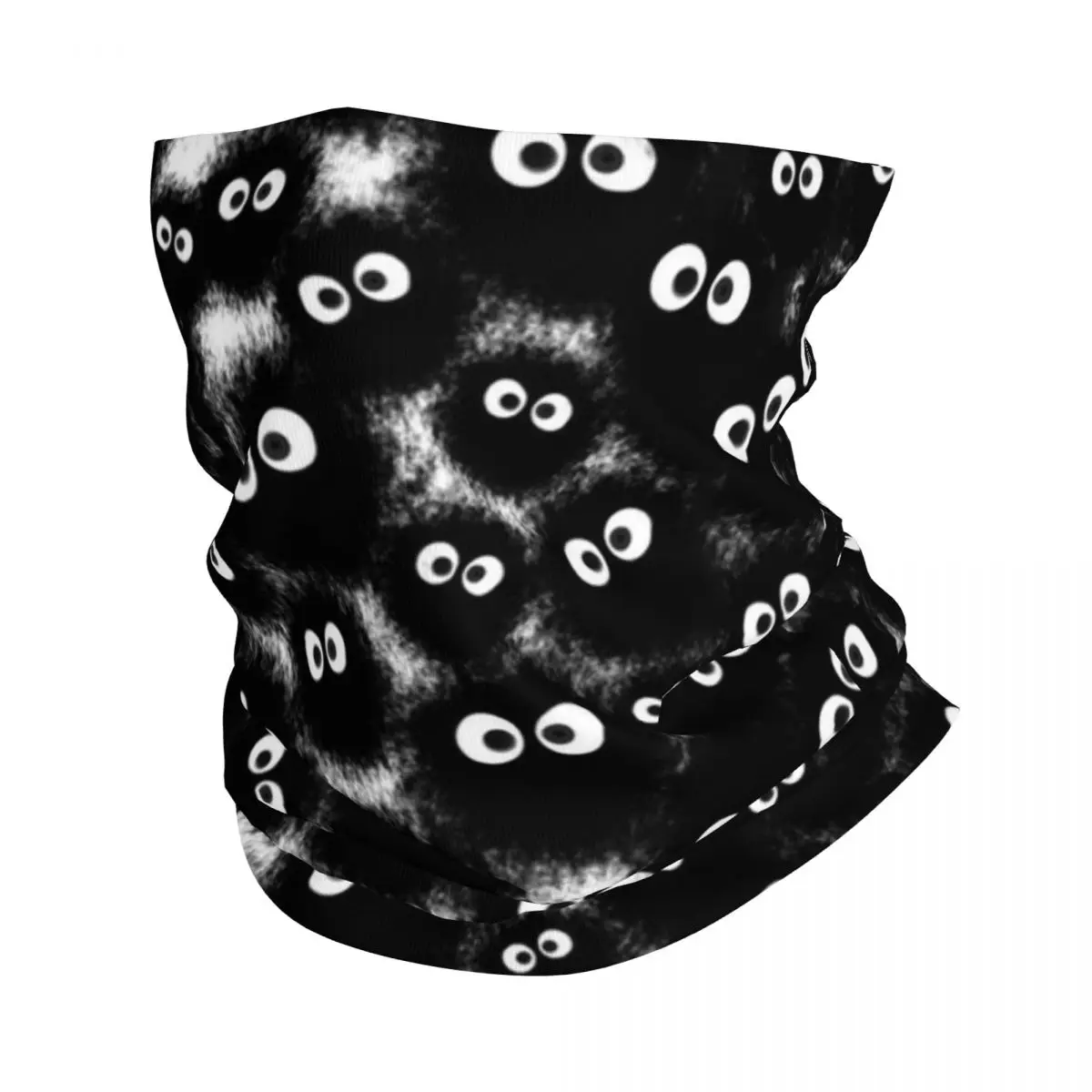

Totoro Soot Sprites Bandana Neck Gaiter for Hiking Running Men Women Wrap Scarf Spirited Away Anime Balaclava Warmer