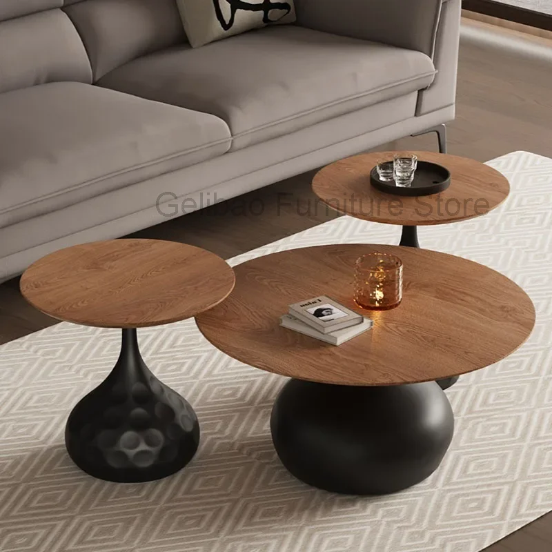 Круглый кофейный столик экономящий пространство уникальное минималистичное