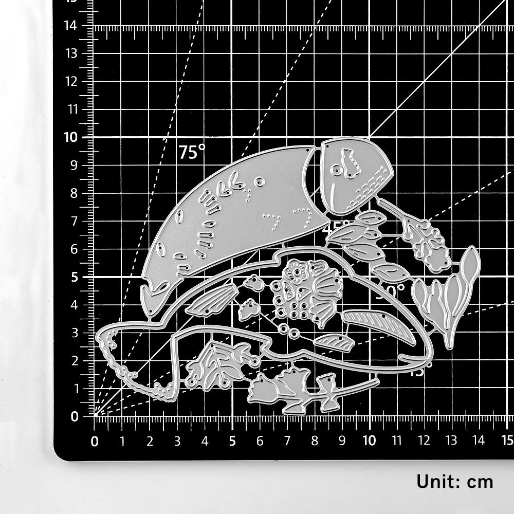 

Рамка Lucky Koi, металлическая режущая искусственная резьба, тиснение, трафарет, вырезание карточек, оформление