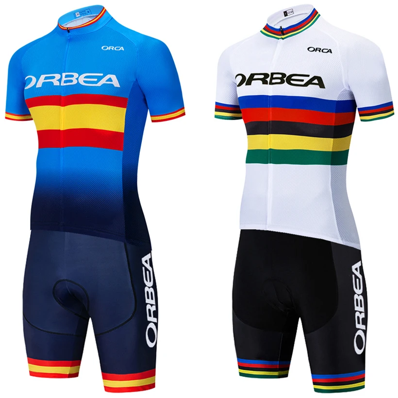 

TEAM Champion 2023 ORBEA ORCA Cycling Jersey Men 4 Pockets Bike Maillot Shorts Suit 20D MTB Ropa Ciclismo Bicycle Pants Clothing