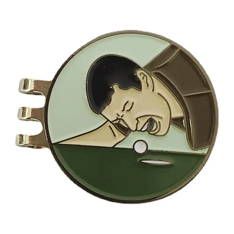 Marker Golf Hat Clip Magnetic Alloy Marker Electroplating Paint Golf Marker Training Aids Golf Accessories