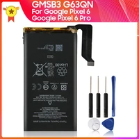 original replacement battery g63qn gmsb3 for google pixel 6 pro 5003mah google pixel 6 4614mah phone battery tools