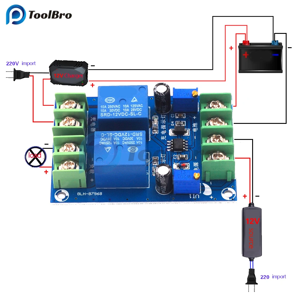 

Модуль питания iToolBro Automatic Switching 12В 10А