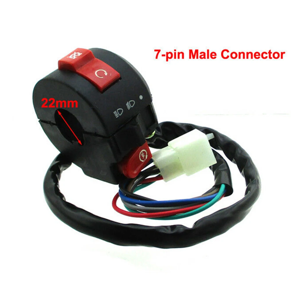 1*Start Switch 7-pin Male Kill Starter Switch For Coolster 50cc 70cc 110cc 125cc ATV Quad For 7/8