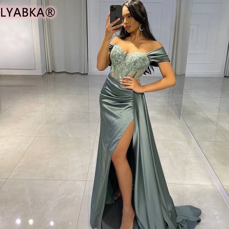 Сексуальные вечерние платья LYABKA для выпускного вечера длинное женское платье с