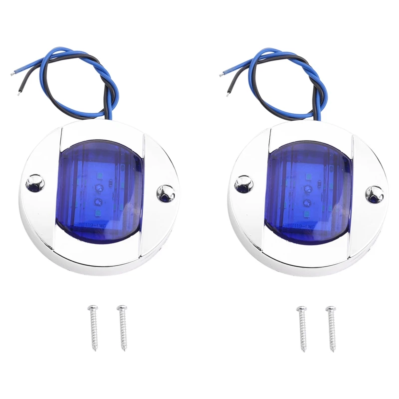 

10Pcs Round Marine Boat Interior Lights DC 12V Transom Mount Led Stern Anchor Lights LED Night Fishing Lights