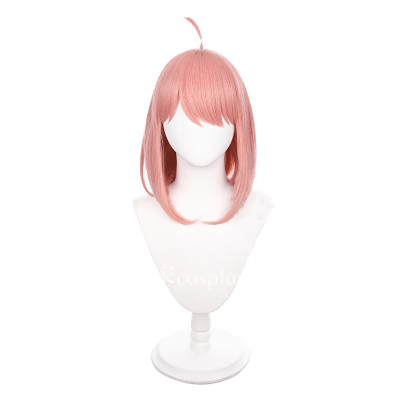 

SPY×FAMILY Anime Anya Forger Cosplay Wig Light Pink Short Hair Cute Man Woman Halloween Carnival Role Play Party Lolita Cos Prop