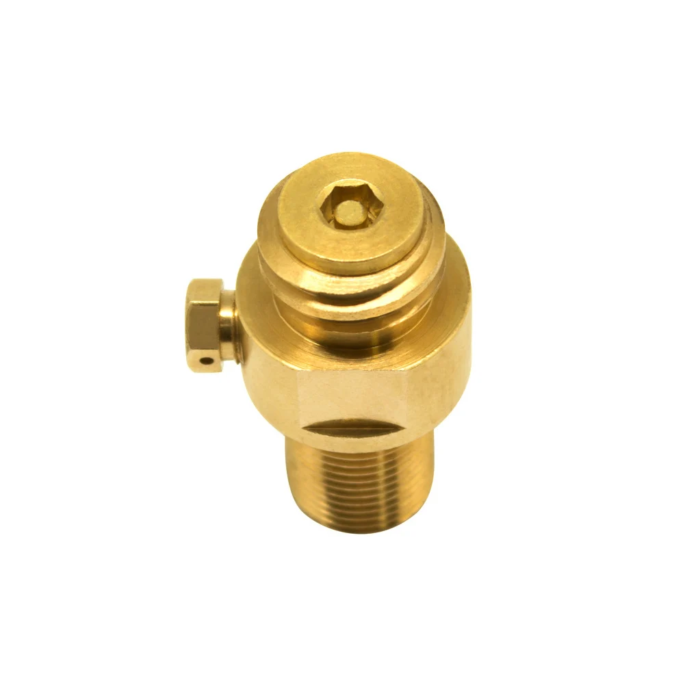 

Easy Install Home Replacement Parts Gold Durable Bathroom Solid CO2 Tank Brass Pin Valve