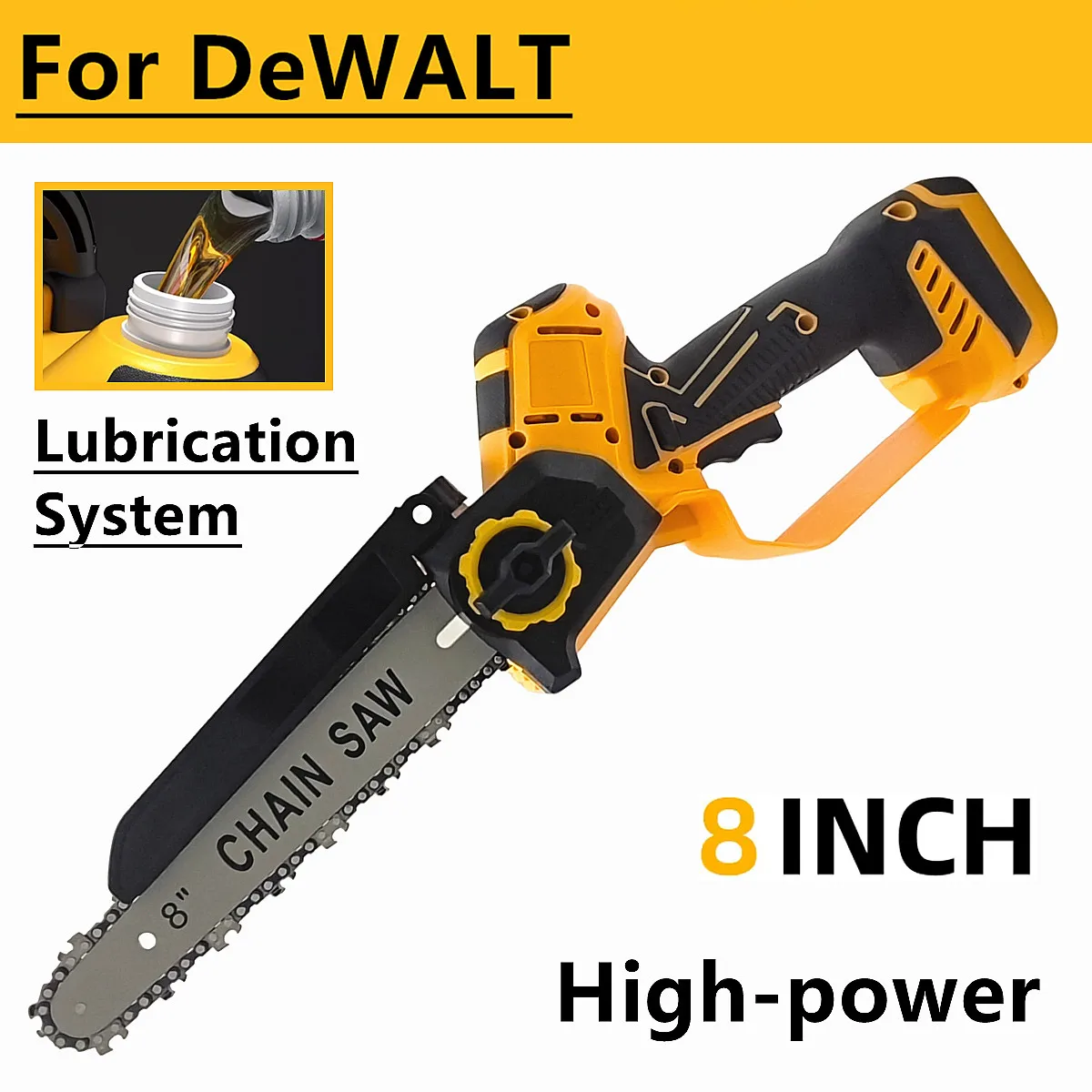 

Бесщеточная цепная пила DeWALT 8 дюймов аккумуляторная
