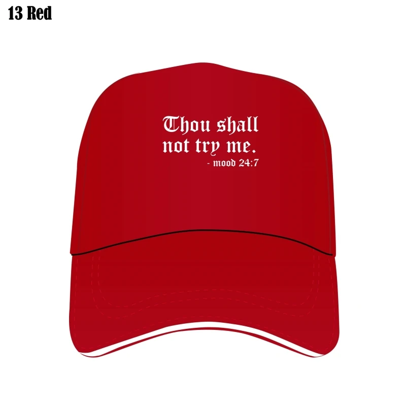 

Thou Shall Not Try Me Letter Print Custom Hat Women Mesh Outdoor Flat Brim Bill Hats Summer Fashion Ladies Cap Caps Flat Brim