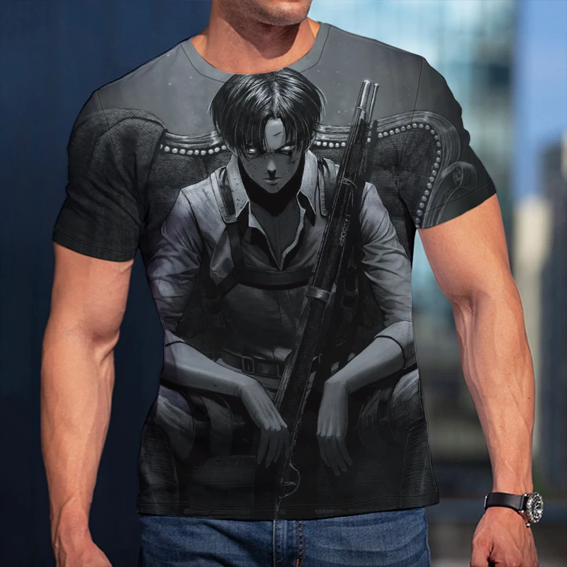 

Футболка Мужская/женская с 3D-принтом «атака на Титанов»