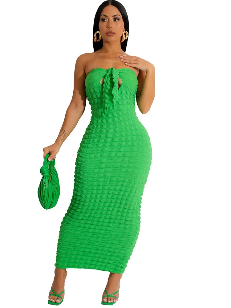 

Женское длинное платье-корсет без бретелек