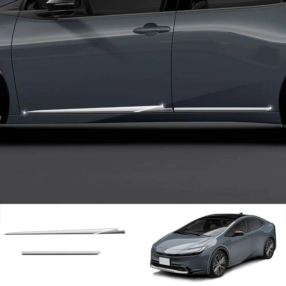 

Для Toyota Prius 60 серия 2023 2024 хромированный Стайлинг автомобиля ABS хромированный корпус боковой двери отделка наклейки полосы молдинг протектор