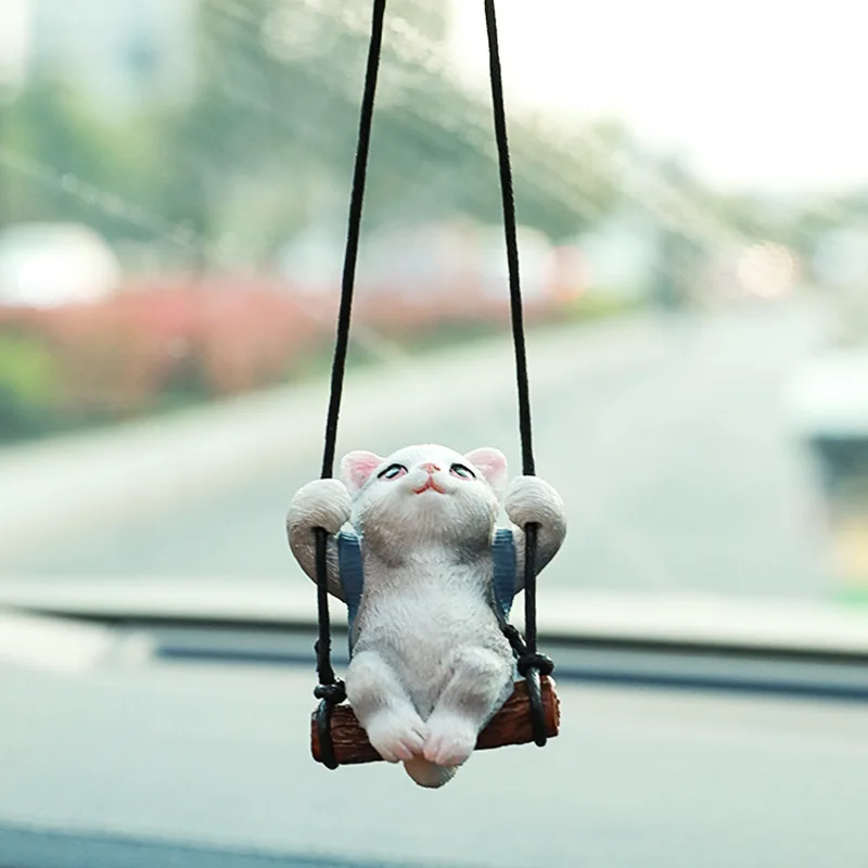 

Car Aromatherapy pendant Kitten Interior Hanging ornament Rearview mirror Pendant Car Interior Accessories