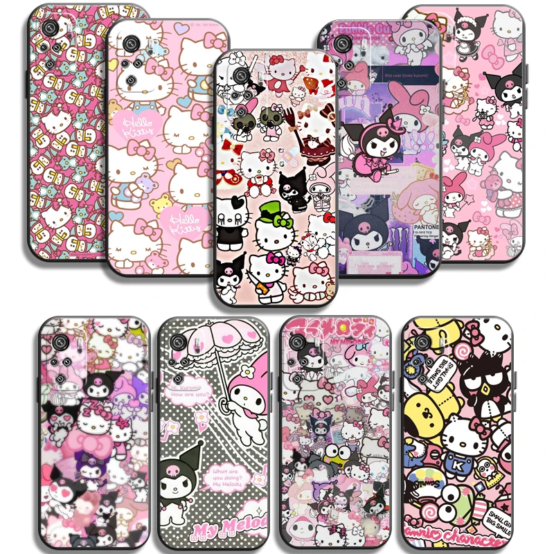

Hello Kitty 2022 Phone Cases For Xiaomi Redmi 10 Note 10 10 Pro 10S Redmi Note 10 5G Back Cover Soft TPU Carcasa Funda