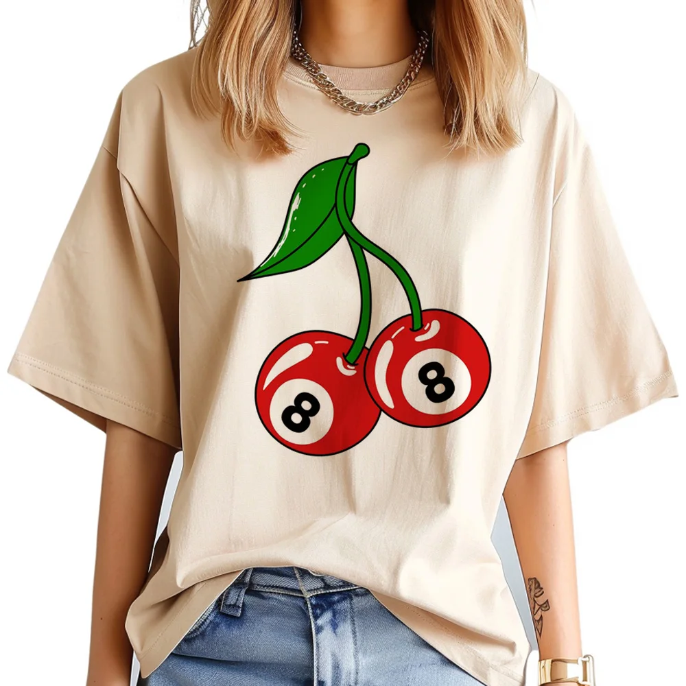 Женская футболка с рисунком вишни дизайнерская японская одежда для девочек