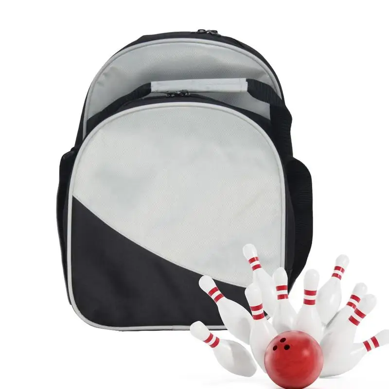 Bowling Ball Bag Bowling Ball Carrying Case Bowling Bag Holds 1 Bowling Ball A Pair Of Shoes Up To Mens Size 10 Shoes And