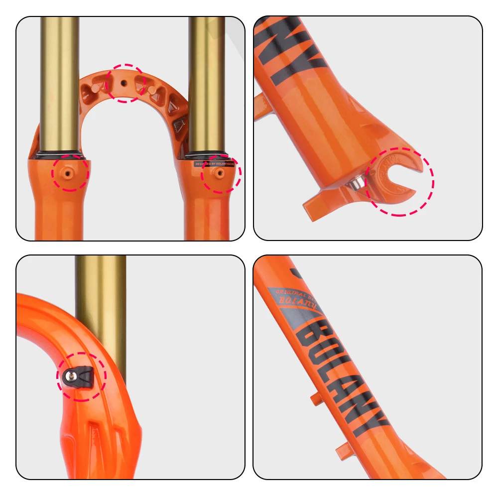 Велосипедная амортизирующая вилка Bolany амортизационная из магния для горного